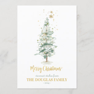 Cartão de Árvore de Natal da Woodland