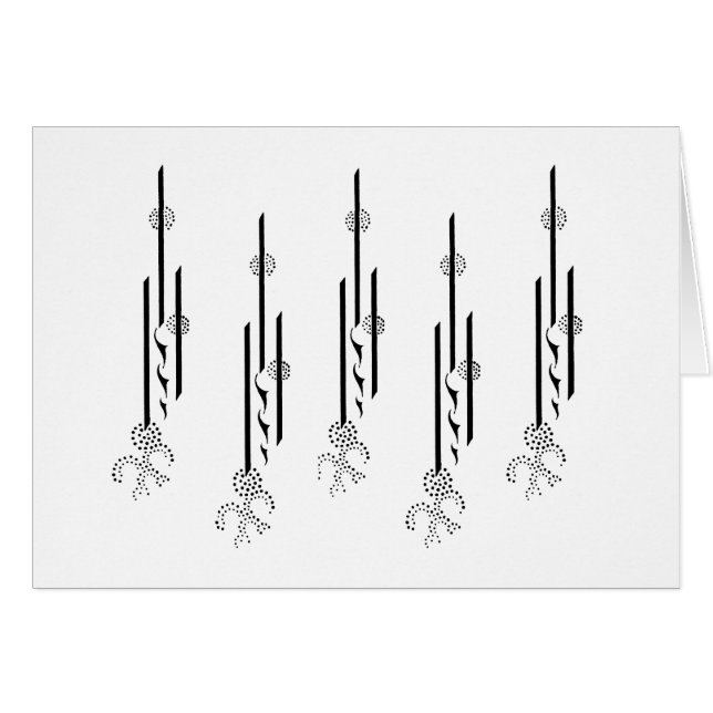 Cartão de assinatura II de Aubrey Beardsley (Frente Horizontal)