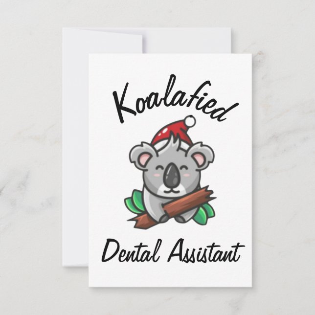 Cartão de Assistente Dental Koalafied (Frente)