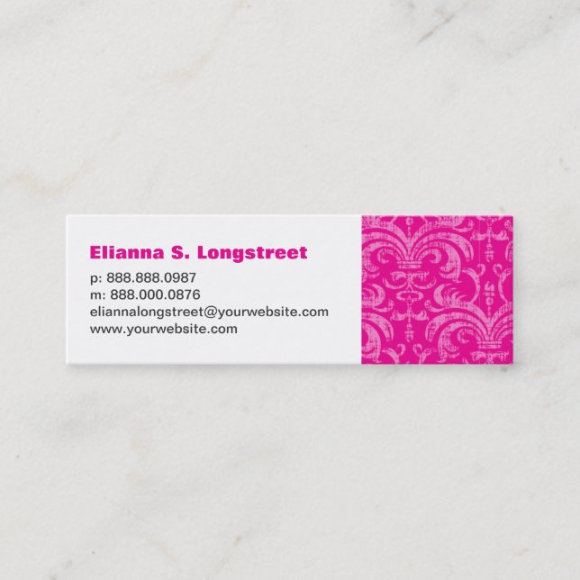 Cartão de assunto pessoal da flor de lis (Frente)