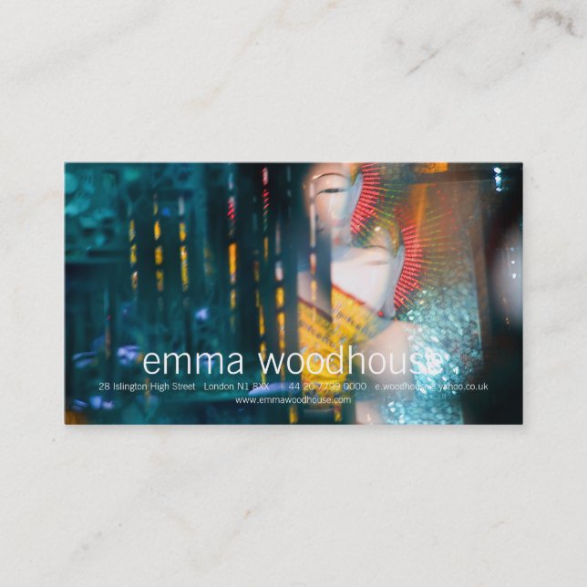 Cartão de assunto pessoal de Kaleidoskopic Buddha (Frente)