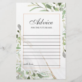 Cartão de Aviso de Aquarela