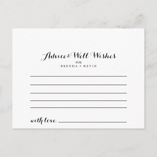 Cartão de Aviso de Casamento (Frente)