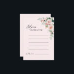 Cartão de Aviso de Casamento Cor-de-Rosa Blush<br><div class="desc">Este design de cartão de conselho de casamento cor-de-rosa-esbranquiçado apresenta belos fundos clássicos chic de cor-de-rosa pastel e azul marinho com simples tipografia moderna e caligrafia elegante para definir um tom sofisticado para qualquer estilo de evento. Cada produto é embelezado com rosas rosas rosadas e escamosas, cor-de-rosa, bem como fitas...</div>