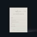Cartão de Aviso de Casamento de Boho do Script Dou<br><div class="desc">Cartão de Aviso de Casamento de Boho do Script Dourado Moderno. Clique no botão personalizar para personalizar este design.</div>