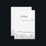 Cartão de Aviso de Casamento de Flor Selvagem Colo<br><div class="desc">Este é um belo Cartão de Advertência de Casamento de Flores Selvagens. Este cartão colorido de casamento de flor silvestre é perfeito para o seu simples e caprichoso casamento de verão no arco-íris. É perfeito como cartões de casamento, cartões de visitas e muito mais. Clique no botão personalizar para personalizar...</div>
