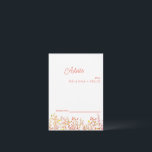 Cartão de Aviso de Casamento de Flor Selvagem Colo<br><div class="desc">Este é um belo Cartão de Advertência de Casamento de Flores Selvagens. Este cartão colorido de casamento de flor silvestre é perfeito para o seu simples e caprichoso casamento de verão no arco-íris. É perfeito como cartões de casamento, cartões de visitas e muito mais. Clique no botão personalizar para personalizar...</div>