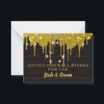 Cartão de Aviso de Casamento de Folha de Folha Dou<br><div class="desc">Este é o Vazio de Cartão de Aviso de Casamento de Foil Glitter Dourado Elegante. Este cartão com brilho dourado. É perfeito como cartões de casamento,  cartões de visitas e muito mais. Clique no botão personalizar para personalizar o design.</div>