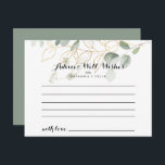 Cartão de Aviso de Casamento de Folhagem Verde Dou<br><div class="desc">Este cartão de aviso de casamento para caligrafia dourada é perfeito para um casamento moderno. Este design artístico apresenta a aquarela desenhada à mão, ouro e folhagem verde, inspirando beleza natural. Estas cartas são perfeitas para um casamento, chá de panela, chá de fraldas, festa de formatura e muito mais. Personalize...</div>