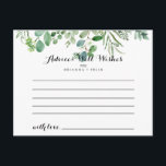 Cartão de Aviso de Casamento de Foliagem Eucalyptu<br><div class="desc">Este cartão verde de conselho de folhagem de eucalipto é perfeito para um casamento tropical. O design apresenta lindas folhas verdes de eucalipto, pintadas à mão, reunidas em buquês elegantes para embelezar seu evento. Estas cartas são perfeitas para um casamento, chá de panela, chá de fraldas, festa de formatura e...</div>