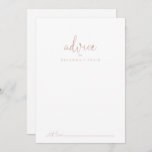 Cartão de Aviso de Casamento de Script de Rico de<br><div class="desc">Este cartão de aviso de casamento de rico de ouro rosa é perfeito para um casamento rústico. O design simples e elegante apresenta a tipografia de script clássico e de rico em rosa-ouro. Estas cartas são perfeitas para um casamento, chá de panela, chá de fraldas, festa de formatura e muito...</div>