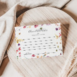 Cartão de Aviso de Casamento Floral Selvagem Cláss<br><div class="desc">Este clássico e colorido cartão de conselho floral é perfeito para um casamento moderno. A design apresenta flores silvestres brancas, amarelas, roxas e brancas com folhagem em fundo de rosa e aquarela verde. Estas cartas são perfeitas para um casamento, chá de panela, chá de fraldas, festa de formatura e muito...</div>