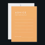 Cartão de Aviso de Casamento Laranja Minimalista C<br><div class="desc">Apresentando nossa Design de Cartão de Conselheiro de Casamento Laranja Minimalista Citrus, onde simplicidade encontra sofisticação em uma paleta de tons brilhantes de citros. Com fundo sólido em fontes tipográficas cor-de-rosa, laranja, amarela ou verde e limpas, esse tema exumenta a elegância contemporânea com um toque de encanto retrorreflector. Projetados para...</div>