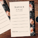 Cartão de Aviso de Casamento Negra Gothic Vintage<br><div class="desc">Este cartão de conselho de casamento preto gótico é uma canvas escura de romance e elegância eterno. Esta design apresenta os motivos tradicionais interligados com uma estética moderada que lembra o outono. Rosa empoeirado delicado de cor d'água e arranjos florais escuros de blush dançam na canvas preta, evocando a beleza...</div>