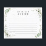 Cartão de Aviso de Casamento Terreno Verde<br><div class="desc">Belo e delicado lençol d'água enfeite este elegante e simples cartão de conselho. Esta é parte da minha coleção "Terrenos".</div>