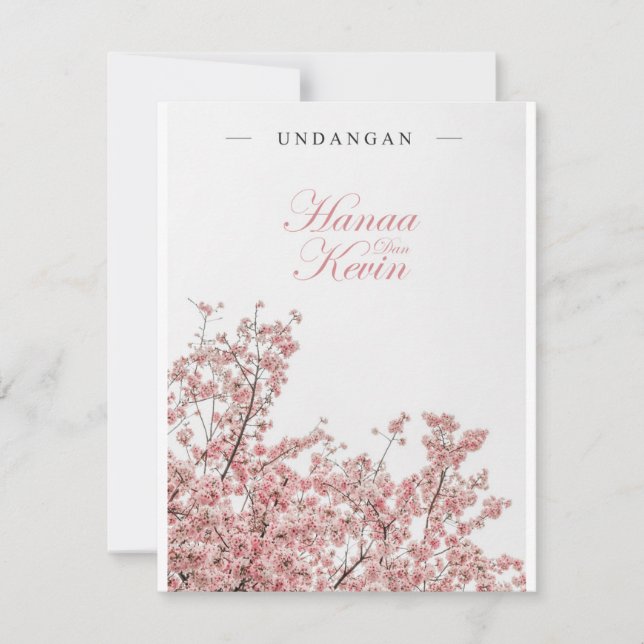 Cartão de Aviso de Hemorragia (Tema Floral) (Frente)