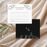 Cartão de Aviso de Orçamento Floral Elegante<br><div class="desc">Forneça este elegante cartão de desejos e conselhos florais para os seus convidados preencherem. Eles são um alternativo de excelente para um chá de panela, festa de noivado ou recepção de casamento que permite a familiares, amigos e hóspedes expressar bons desejos, belas ideias noturnas, memórias engraçadas, conselhos sobre casamentos ou...</div>