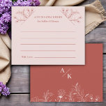 Cartão de Aviso de Orçamento Floral Elegante<br><div class="desc">Forneça este elegante cartão de desejos e conselhos florais para os seus convidados preencherem. Eles são um alternativo de excelente para um chá de panela, festa de noivado ou recepção de casamento que permite a familiares, amigos e hóspedes expressar bons desejos, belas ideias noturnas, memórias engraçadas, conselhos sobre casamentos ou...</div>