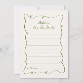 Cartão de Aviso de Quadro Verde Desenhado à Mão