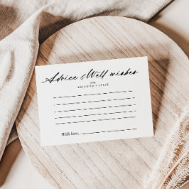 Cartão de Aviso Elegante De Casamento Chic Calliog