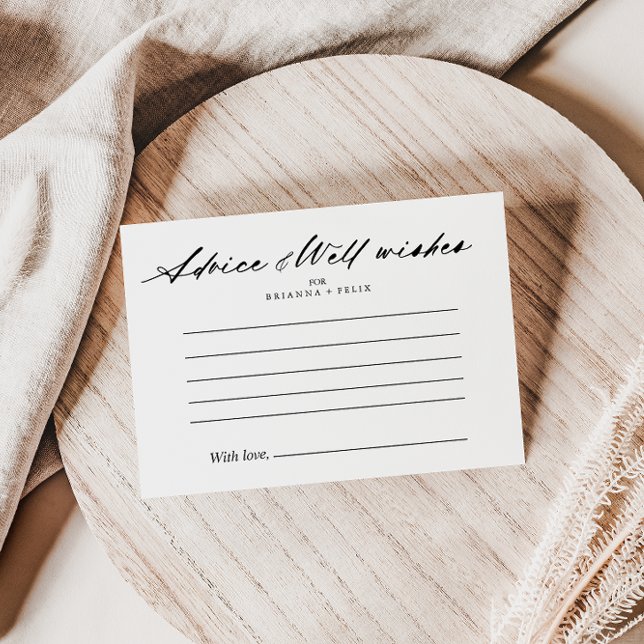 Cartão de Aviso Elegante De Casamento Chic Calliog (Criador carregado)