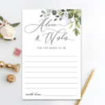 Cartão de Aviso Eucalyptus Greenery para Aquarelas<br><div class="desc">Cartão de Aviso Eucalyptus Greenery de Cores Aquáticas. Personalize com a noiva para ser o nome e a data do chá. Para mais personalização,  clique no link "personalizar mais". Se precisar de ajuda,  entre em contato comigo,  por favor.</div>