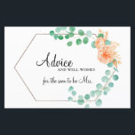 Cartão de Aviso Floral de Brida Eucalyptus Green P<br><div class="desc">O design apresenta um sistema de eucalipto de cor aquosa macia e uma floral de cor laranja/pêssego. Coordenando design nas costas. Personalize com os detalhes do evento de forma fácil e rápida, basta pressionar o botão personalizar. Itens correspondentes para concluir sua coleção de eventos estão disponíveis em nossa loja Zazzle!...</div>