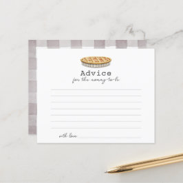 Cartão de Aviso para Chá de fraldas de Pizza Peque