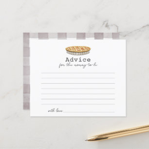 Cartão de Aviso para Chá de fraldas de Pizza Peque