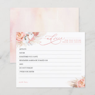 Cartão de Aviso para Flores Pampas