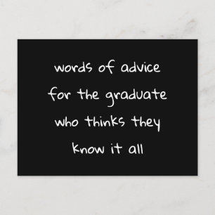 Cartão De Aviso Para O Formando Engraçado