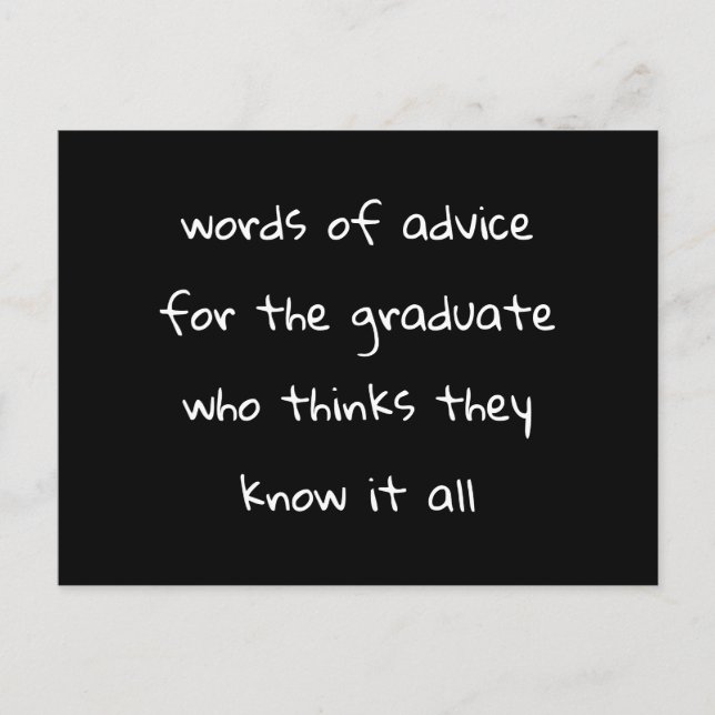 Cartão De Aviso Para O Formando Engraçado (Frente)