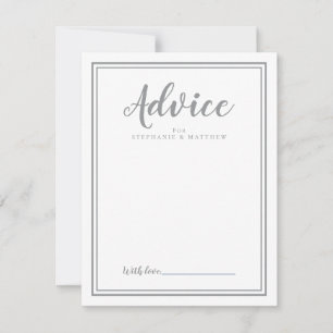 Cartão de Aviso Recém-Previsto Casamento Modern
