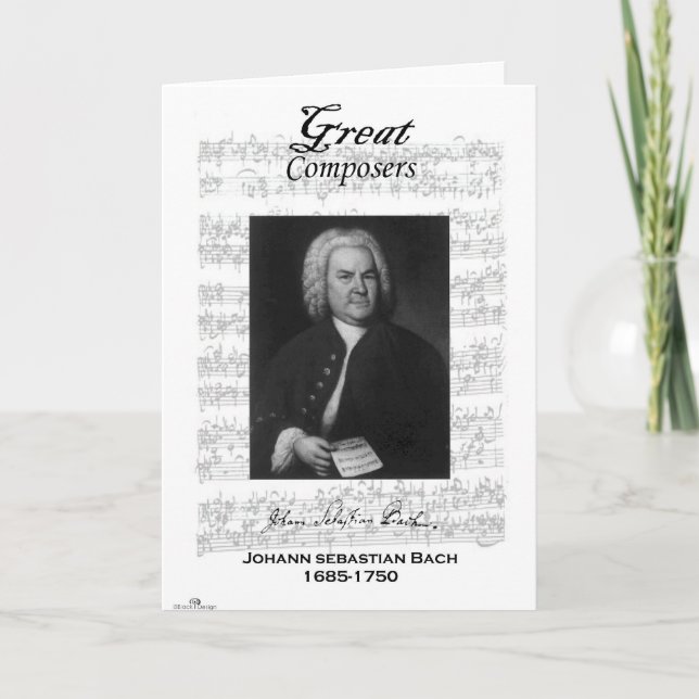 Cartão de BachGreetings (Frente)