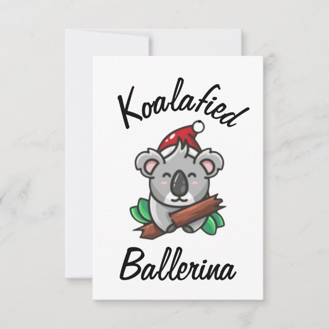 Cartão de Bailarina Koalafied (Frente)