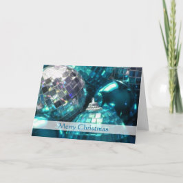 Cartão de Banda Azul de "Feliz Natal"