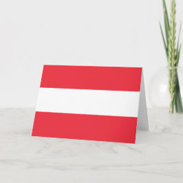 Cartão de bandeira austríaco (Áustria)