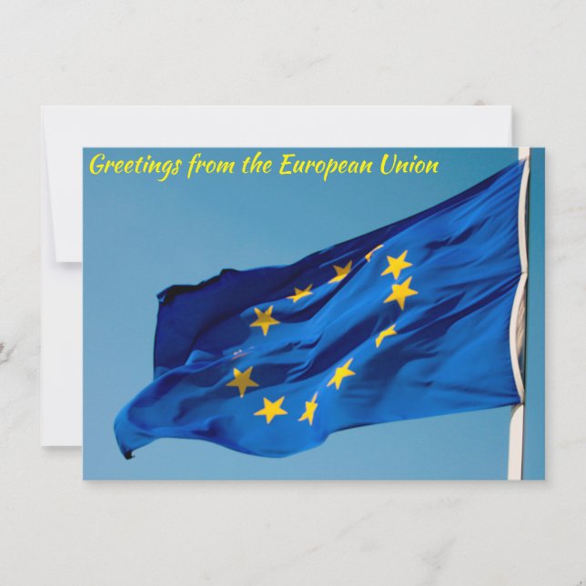 Cartão de bandeira UE (Frente)