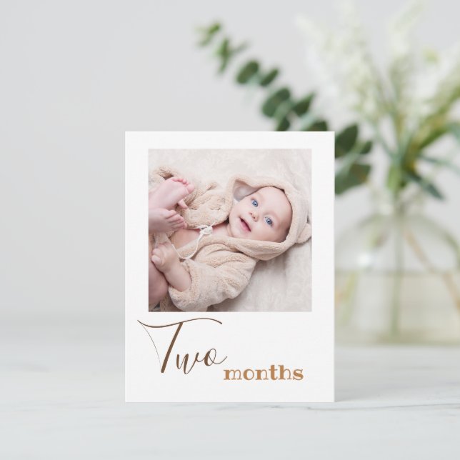 Cartão de Banner de Primeiro Aniversário com Foto  (Em pé/Frente)