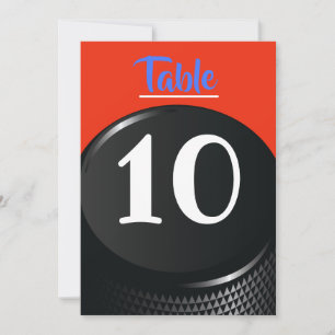 Cartão de Bar Mitzvah Número da Tabela do Bar HOCK