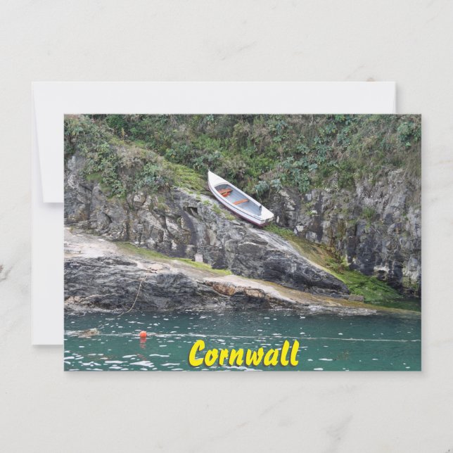 Cartão de barco Cornwall (Frente)