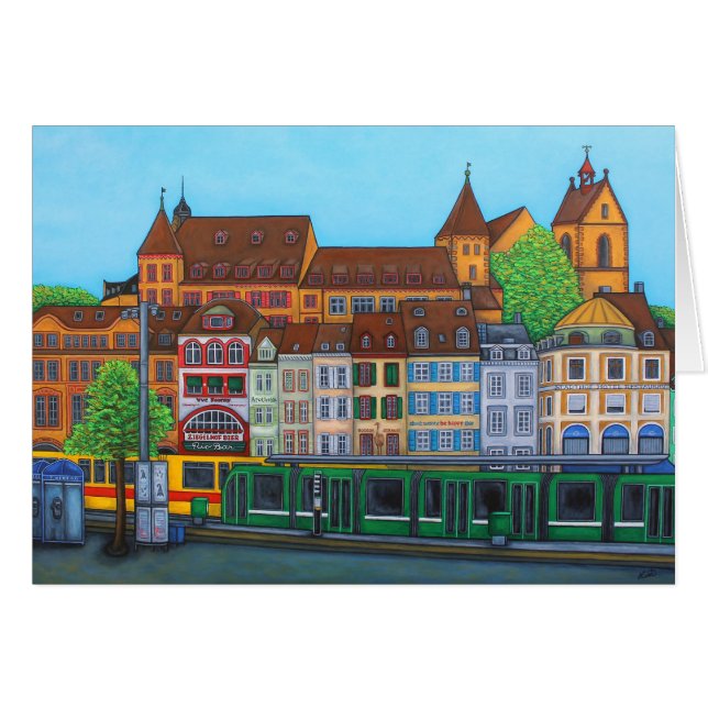 Cartão de Barfüsserplatz por Lisa Lorenz (Frente Horizontal)