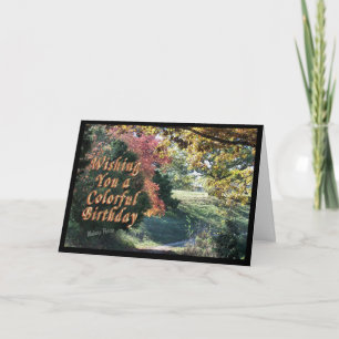 Cartão de Bday Colorido - personalize-o