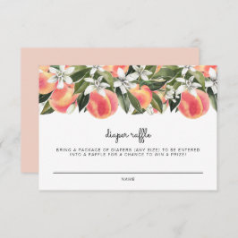 Cartão de bebê de Fralda de pêssego SAVANNAH