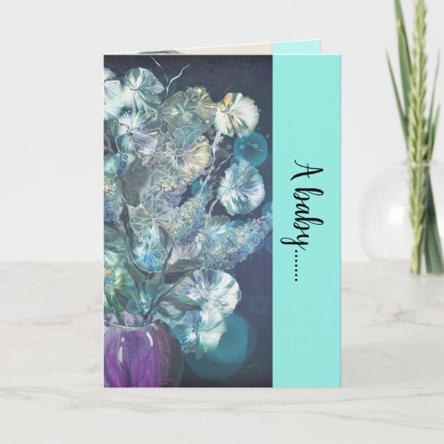 Cartão de bebê dobrado (Frente)