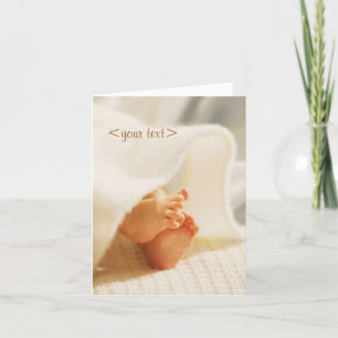 Cartão de bebê personalizável
