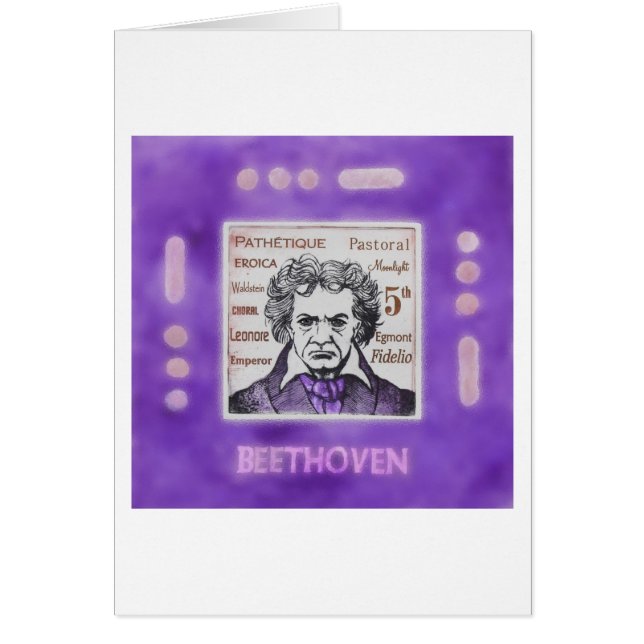 Cartão de BEETHOVEN (Frente)
