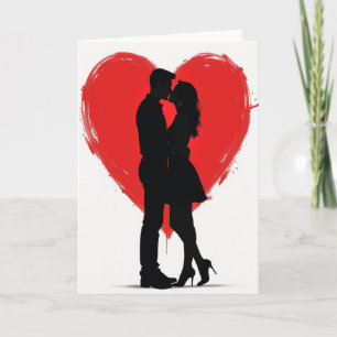 Cartão de Beijo de Amor Verdadeiro