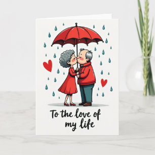 Cartão de Beijo Romântico Amor da Minha Vida