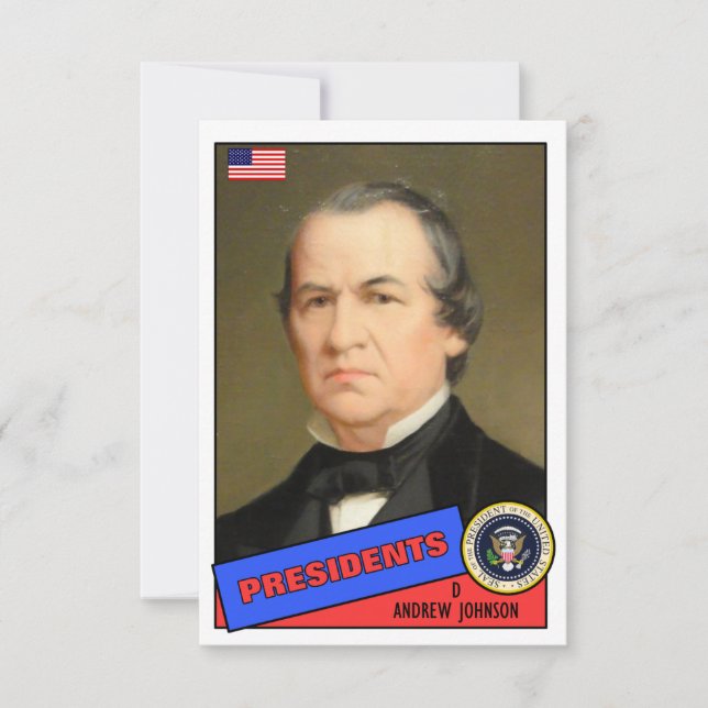 Cartão de beisebol de Andrew Johnson (Frente)